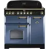 Image de Piano de cuisson vitrocéramique FALCON CLASSIC DELUXE 90 ROCHE BLEUE LAITON