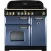 Image de Piano de cuisson induction FALCON CLASSIC DELUXE 90 ROCHE BLEUE LAITON