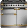 Image de Piano de cuisson gaz FALCON ELISE LUXE  TAB GAZ 90 CMINOX et NOIR L