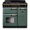 Image de Piano de cuisson gaz FALCON NGC TAB GAZ 90 CM VERT MINERAL LAITON AN