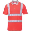 Image de Portwest Polo Hi-Vis manches courtes, Couleur: Rouge, Taille: S, S477RERS