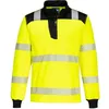 Image de PORTWEST Sweatshirt Demi-Zippé PW3 Hi-Vis Jaune/Noir 3XL - Vêtements haute visibilité