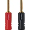 Image de Fiches bananes QED Banane Screwloc 1885 (lot de 10 : 5 rouges / 5 noires)