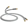 Image de QED Performance Audio 40i Câble audio stéréo RCA pour connecter 2 connecteurs phono à 2 téléphones avec technologie QED Solid Complementary Conductor  et connecteurs RCA Anamate  3 m Noir
