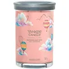 Image de Yankee Candle Signature 1734811E   Grande bougie parfumée   Aquarelle Skies   Grande bougie en verre avec double mèche   Mélange de cire de soja à combustion longue   Cadeau parfait pour femme