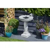 Image de Smart Garden 1170006 Fontaine d'amis à plumes à énergie solaire avec impressionnante finition en pierre vieillie et installation facile Blanc