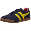 Image de Gola Baskets Harrier pour homme, Bleu marine, rouge soleil, 45 EU
