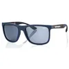 Image de Superdry SDS Runnerx Lunettes de soleil polarisées 122P Unisexe, Bleu marine/tortue, 56