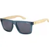 Image de O'NEILL ONHARWOOD2.0-105P Lunettes de soleil polarisées pour homme Bleu foncé mat/Bambou/Verres marron uni Taille 57-17-142 mm