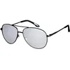 Image de O'Neill ONPOHNPEI2.0-004Psize 59-15-145mm Lunettes de soleil polarisées pour homme - Noir mat/Fumé massif avec verres argentés, Noir mat., taille unique