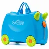 Image de Trunki Valise à Roulettes pour Enfants et Bagages à Main pour Enfants : Valise à Roulettes Terrance (Bleu), Terrance (Bleu), 46 cm, Terrance