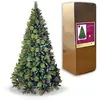 Image de SHATCHI Sapin de Noël artificiel de luxe de style californien avec branches à charnières - Décoration de table - 1,8 m, 2,4 m