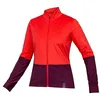 Image de Endura Maillot de cyclisme Fs260 Jetstream L/S pour femme, aubergine/rouge, XS, Aubergine/rouge, XS