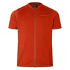 Image de Endura Maillot à manches courtes zippé pour homme, rouge flamme, taille M