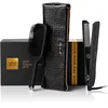 Image de ghd - Coffret lisseur cheveux ghd Gold - Fer à lisser Professionnel (Noir) - Brosse et pochette incluses - Cheveux plus lisses, 65% plus brillants, sans dommage - Lisseur boucleur tous types cheveux