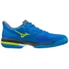 Image de Mizuno Scarpa Padel Wave Exceed Tour 5 Uomo, Peace Blue Acid Lime Iron Gate, 40 EU