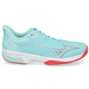 Image de Mizuno Wave Exceed Tour 5 CC Tennis Chaussures de tennis pour femmes Bleu clair Blanc, Tanager Turquoise F Corail White, 41 EU