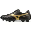Image de Mizuno Morelia II Club Chaussures de Football, Unisexe - Adulte, Noir/Or, Noir doré., 41 EU