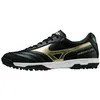Image de Mizuno Chaussures de futsal Morelia Sala Classic Tf unisexes, Noir doré foncé Shawdow, 42 EU
