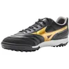 Image de Mizuno Chaussures de futsal Morelia Sala Classic Tf unisexes, Noir doré foncé Shawdow, 45 EU