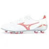 Image de Mizuno Chaussures Morelia Neo Pro MD, Chaussures unisexes pour adulte, Blanc/rouge/corail (White Radiant Red Hot Coral), 47 EU