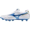 Image de Mizuno Chaussures de Football Morelia Elite MD, White Laserblue Gold, 45 EU