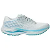 Image de Mizuno Chaussures de course Wave Inspire 20 pour femme, Plein Air White River Blue, 38 EU