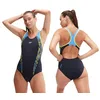 Image de Speedo Maillot de bain femme Placement Laneback Bleu marine/bleu - 96,5 cm - 8-00305416834, bleu marine/bleu, 36