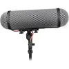 Image de Rycote 010324 Windshield Kit, 416 Premium Microphone, pare-brise et système de montage contre les chocs Gris/noir