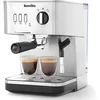 Image de Breville Bijou machine à expresso | Machine à expresso, cappuccino et latte automatique et manuelle | Pompe 15 bars | Buse vapeur | Coloris argent [VCF149X]