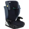 Image de Graco Junior Maxi  i-Size R129 Siège enfant de 3,5 à 12 ans (100 à 150 cm) Rehausseur de siège enfant Appuie-tête réglable en hauteur léger avec porte-gobelet Bleu marine