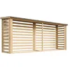 Image de TIMBELA M203 Abri à bûches -l112xL450xH199 cm/ 4m2 - Abri De Stockage Du Bois et range bûches extérieur