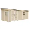 Image de Abri de Jardin Qualité Premium 14,3 m² - H231x248x648 cm - Construction de Panneaux LP Smartside - Sans plancher e paroi latérale - Timbela M941B