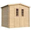 Image de Abri de jardin en bois - Stockage extérieur I236xL226xH218 cm/ 4.33 m2 Petit abri à outils, Local à vélos - TIMBELA M369C