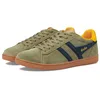 Image de Gola Mixte Equipe II Suede Baskets, Khaki/Navy/Sun, 46 EU, Khaki Navy Sun, 46 EU