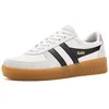 Image de Gola Grandslam Elite, Chaussures tendance pour femme, blanc/noir/rose chaux/Gum, 38 EU, Blanc/noir/rose (White Black Chalk Pink Gum), 38 EU