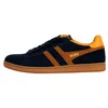 Image de Gola Equipe II Suede CMB387EF Chaussures de sport, Bleu marine (Ginger Dark Sun), 41 EU