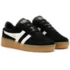 Image de Gola Grandslam Suede Chaussures de mode pour femme, Noir/Off White/Gum, 39 EU, Noir et blanc (Black Off White Gum), 39 EU