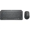Image de Logitech MX Keys Mini Combo pour clavier et souris sans fil compact Logi Bolt Technology Bluetooth Certifié Windows/Mac/Chrome/Linux Gris