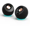 Image de CREATIVE Pebble Pro Enceintes d'ordinateur 2.0 USB-C avec Bluetooth 5.3 et éclairage RVB Personnalisable, Audio USB et Port Micro/Casque (Noir)