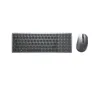 Image de DELL Km7120 W Clavier RF sans fil + Bluetooth Qzerty Espagnol Gris, Titane