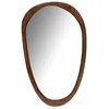 Image de J-line Mirroir Irregulier Bois De Manguier Brun Fonce Large