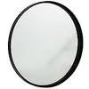 Image de J-Line Miroir Rond Haut Bord Métal/Verre Noir Small - Miroir Mural 60 x 60 cm