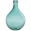 Image de Vase Dame Jeanne en Verre Azur 27x27x43 cm