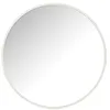 Image de J-Line Miroir Rond Verre/Métal Blanc Small - Miroir mural 40 x 40 cm