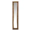 Image de J-Line Miroir Rectangle Bois Marron Small - Miroir mural 120 x 24 cm