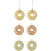 Image de J-Line Boite De 6 Donut Suspension 2+2+2 Paillettes Verre Mix