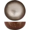 Image de Bol NOYA coco feuille d'argent metallique