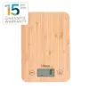 Image de HAEPI Balance Cuisine Bambou 5kg, Tare, Piles incluses
