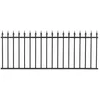 Image de Clôture de Jardin Panneau de clôture barrière de Jardin Aluminium flèches L 2m Noir